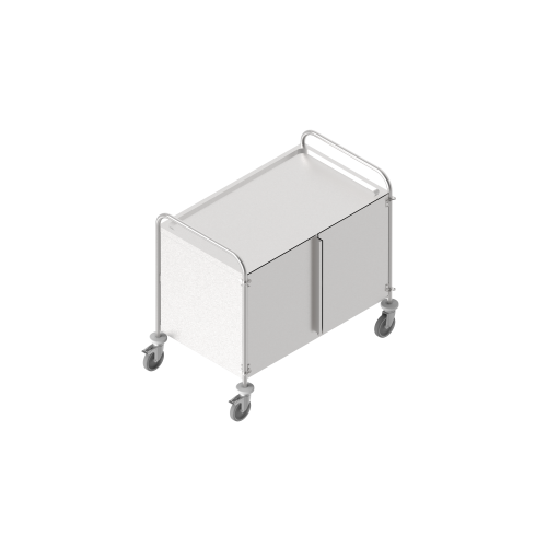 Carrello inox multifunzione a 2 piani 100x60 cm
