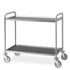 Carrello inox, 2 piani stampati cm 100x60