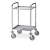 Carrello di servizio inox, 2 piani cm 47x44x1,5h