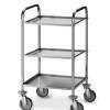 Carrello di servizio inox, 3 piani cm 47x44x1,5h