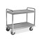 Carrello inox portata 500kg, 2 piani vasca, cm 100x58