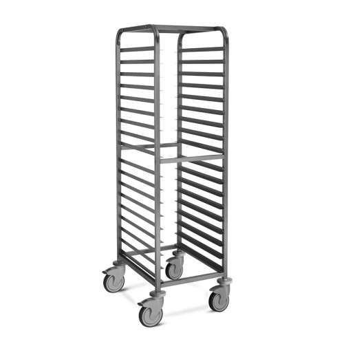 Carrello portateglie 18x60x40, guide a "L" con fermo, saldato