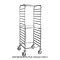 Carrello portateglie 14xGN 2/1, guide a "C", 2 ruote frenate