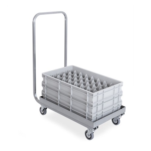 Base con manico in acciaio inox per cestelli lavastoviglie cm 61x41