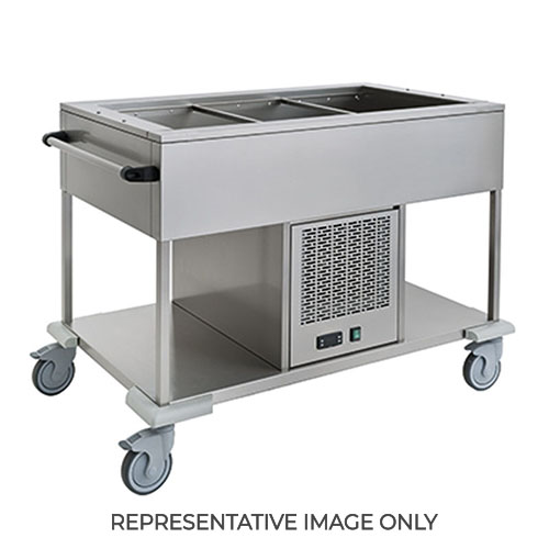 Carrello refrigerante in acciaio inox GN 2/1