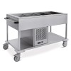 Carrello refrigerante in acciaio inox GN 4/1