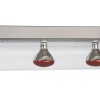 Telaio inox a sospensione con lampade a infrarossi, GN 3/1