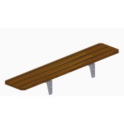 <Strong><span style='font-size: 16px;'>COD. A123RAL</span></Strong><br>Mensola in legno laccato RAL, frontale ribaltabile 3xGN 1/1 