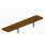 A124RAL - Mensola in legno laccato RAL, frontale ribaltabile 4xGN 1/1